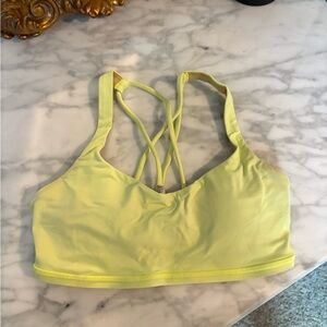 Lululemon Yellow Sports Bra
